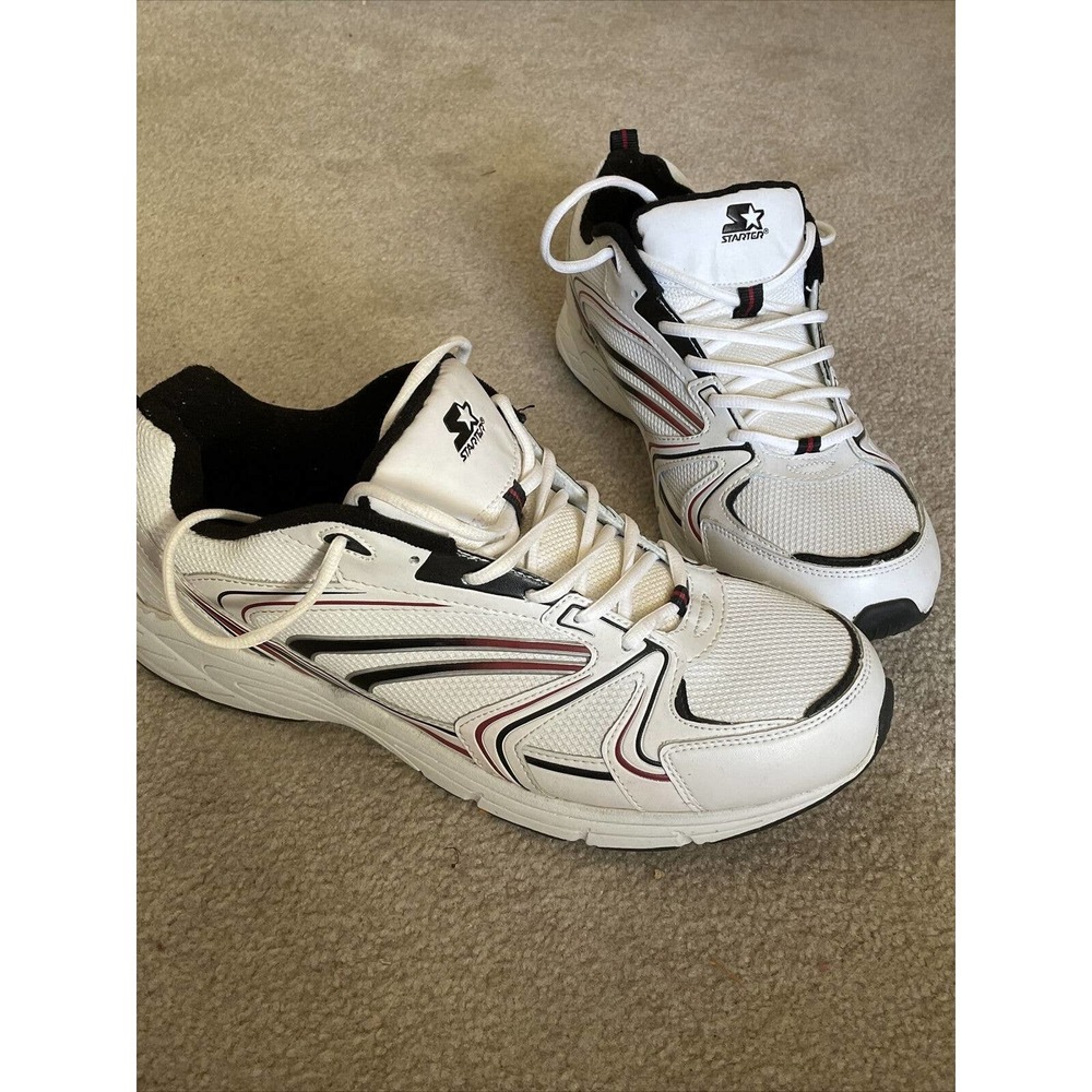STARTER White Mens 14W Lace up Athletic Running Shoes Lightly Used - Read Desc